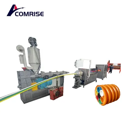 Cod Corrugated Cluster Tubing Power Cable Protection Pipe Making Machine