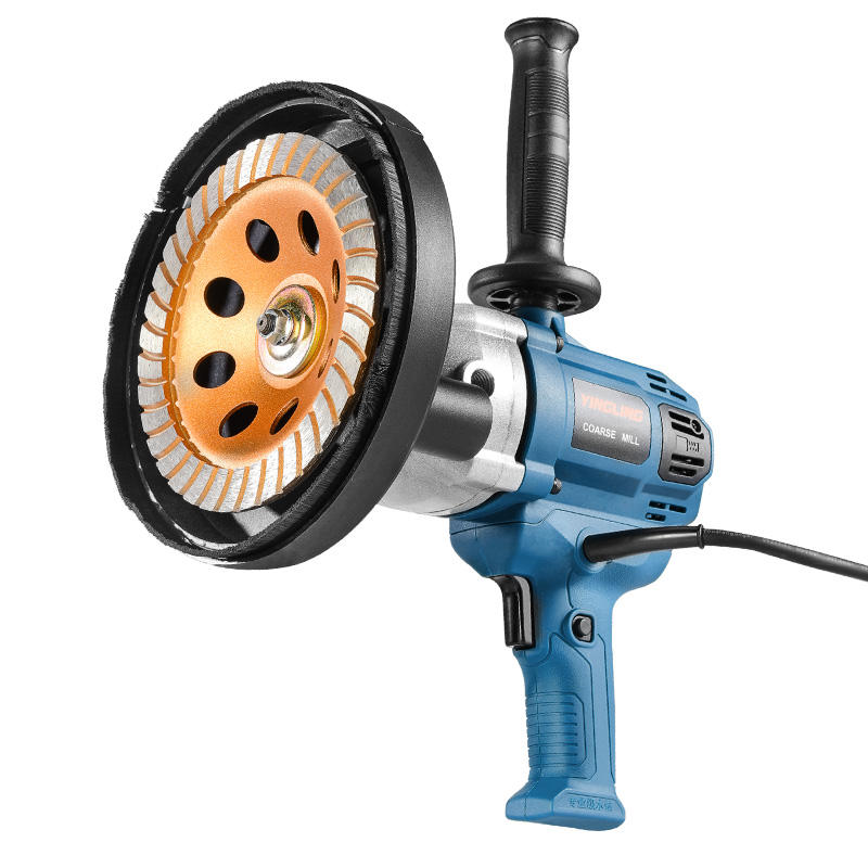 Multifunctional Use Concrete Surface Grinder Polisher 2800W Concrete Floor Grinder With Vacuum
